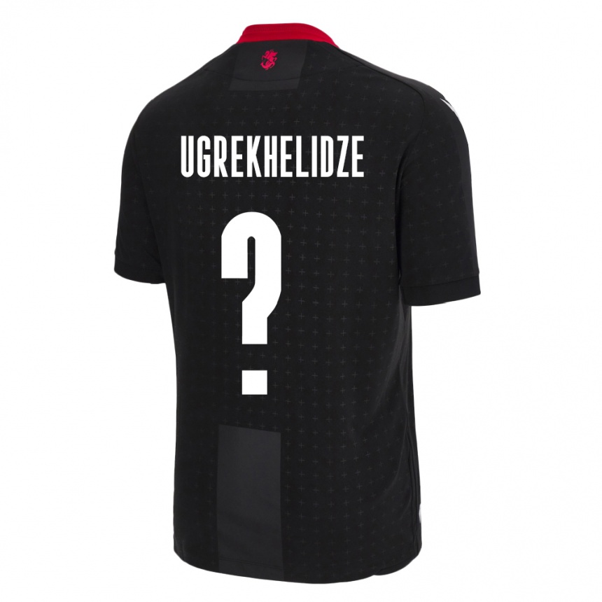 Kids Football Georgia Luka Ugrekhelidze #0 Black Away Jersey 24-26 T-Shirt Australia