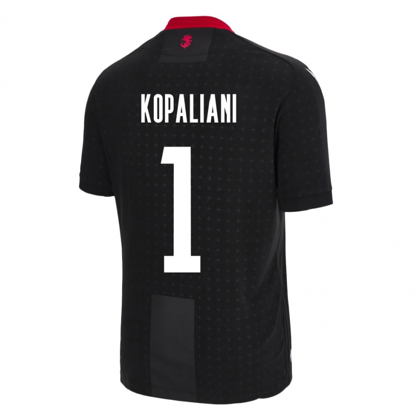 Kids Football Georgia Soso Kopaliani #1 Black Away Jersey 24-26 T-Shirt Australia