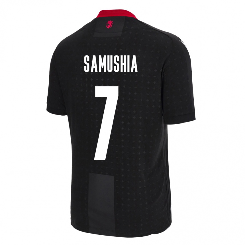 Kids Football Georgia Saba Samushia #7 Black Away Jersey 24-26 T-Shirt Australia