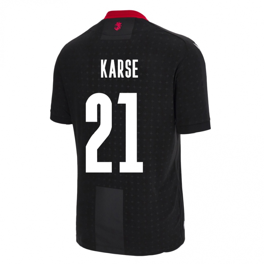 Kids Football Georgia Karse #21 Black Away Jersey 24-26 T-Shirt Australia