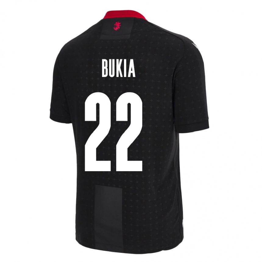 Kids Football Georgia Davit Bukia #22 Black Away Jersey 24-26 T-Shirt Australia