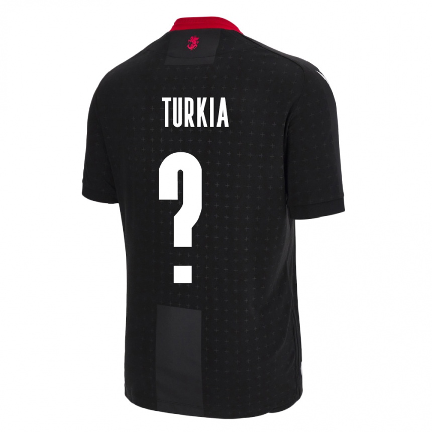 Kids Football Georgia Aleksandre Turkia #0 Black Away Jersey 24-26 T-Shirt Australia