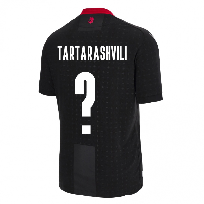 Kids Football Georgia Saba Tartarashvili #0 Black Away Jersey 24-26 T-Shirt Australia