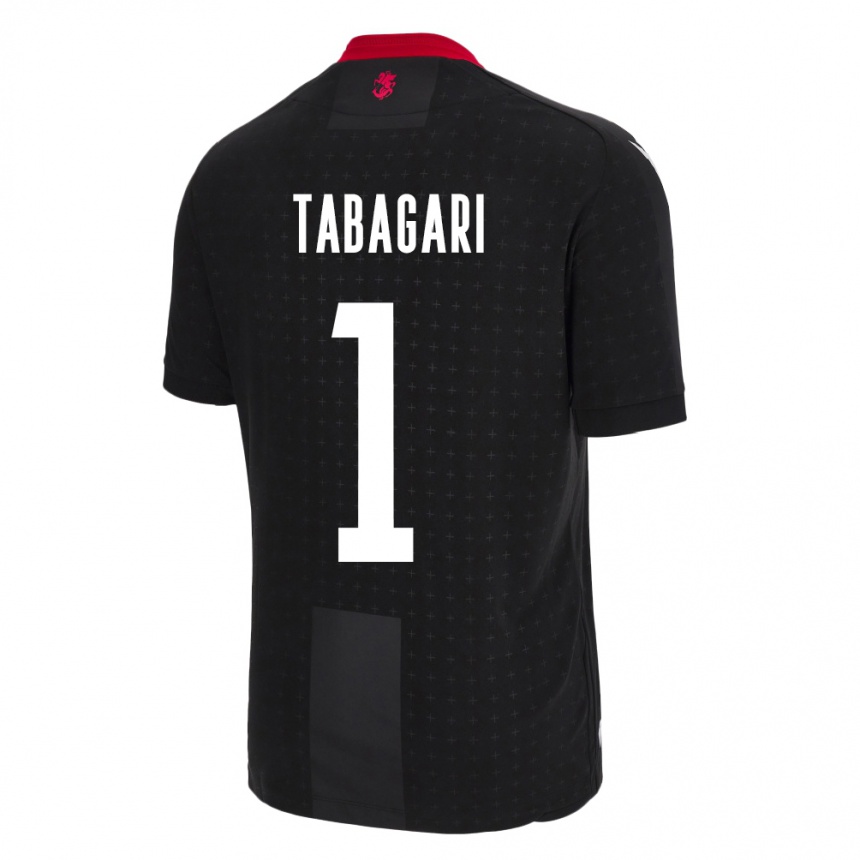 Kids Football Georgia Eka Tabagari #1 Black Away Jersey 24-26 T-Shirt Australia