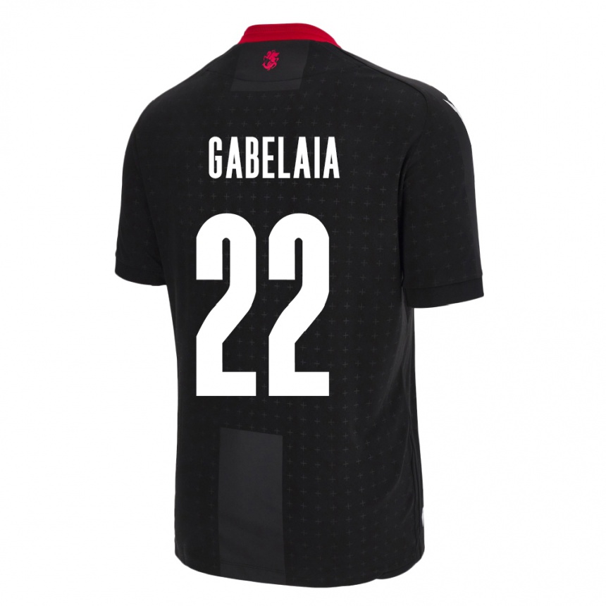 Kids Football Georgia Svetalna Gabelaia #22 Black Away Jersey 24-26 T-Shirt Australia