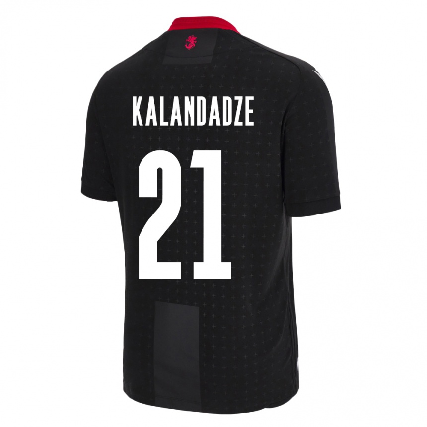 Kids Football Georgia Mariam Kalandadze #21 Black Away Jersey 24-26 T-Shirt Australia