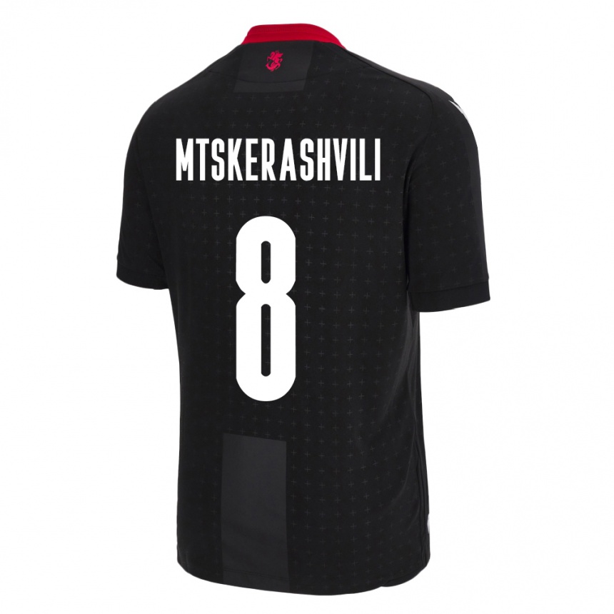 Kids Football Georgia Lizi Mtskerashvili #8 Black Away Jersey 24-26 T-Shirt Australia