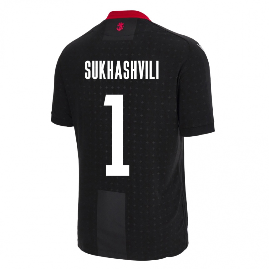 Kids Football Georgia Teona Sukhashvili #1 Black Away Jersey 24-26 T-Shirt Australia