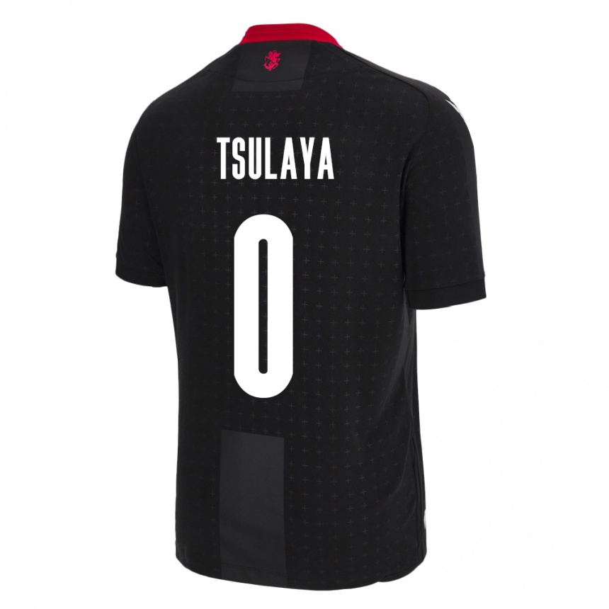 Kids Football Georgia Ana Tsulaya #0 Black Away Jersey 24-26 T-Shirt Australia