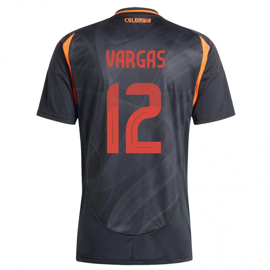 Kids Football Colombia Camilo Vargas #12 Black Away Jersey 24-26 T-Shirt Australia