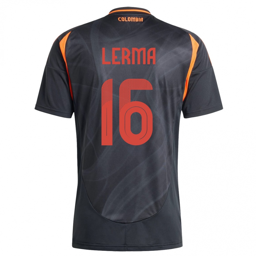 Kids Football Colombia Jefferson Lerma #16 Black Away Jersey 24-26 T-Shirt Australia