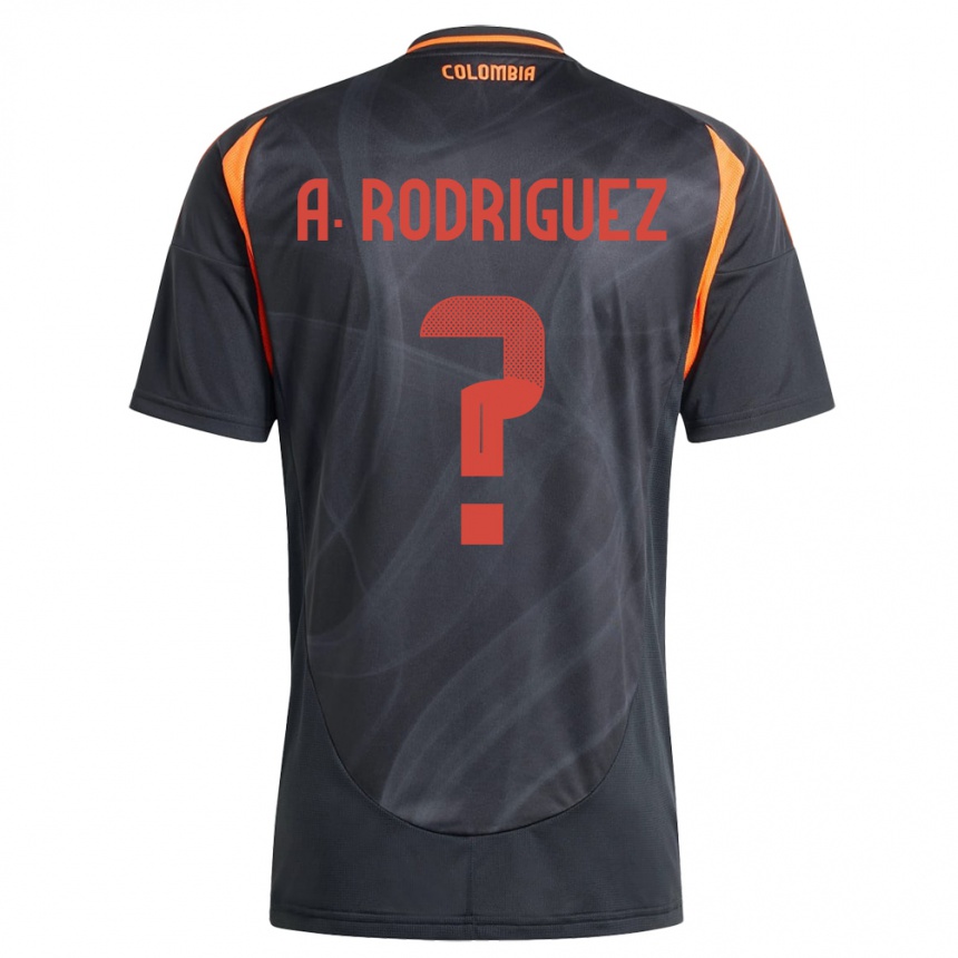 Kids Football Colombia Andrés Rodríguez #0 Black Away Jersey 24-26 T-Shirt Australia