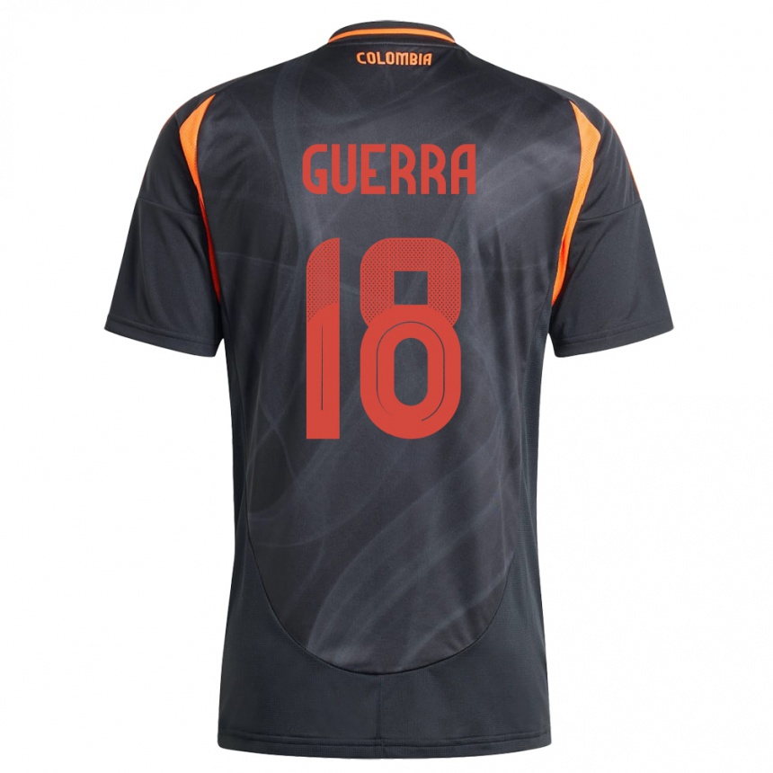 Kids Football Colombia Ingrid Guerra #18 Black Away Jersey 24-26 T-Shirt Australia