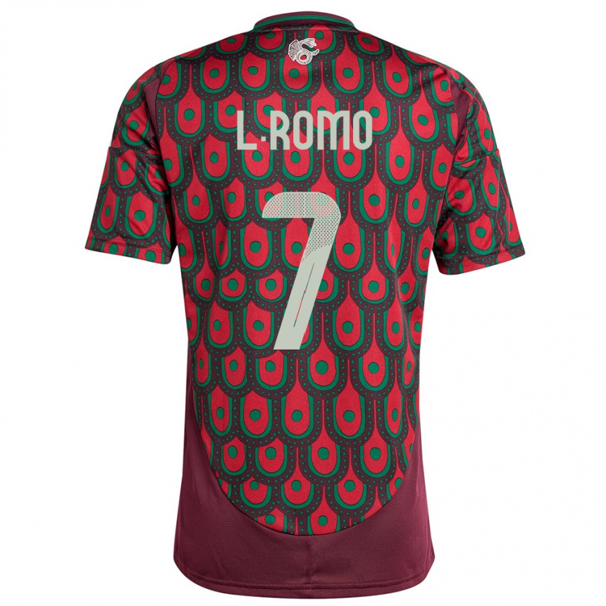 Men Football Mexico Luis Romo #7 Maroon Home Jersey 24-26 T-Shirt Australia