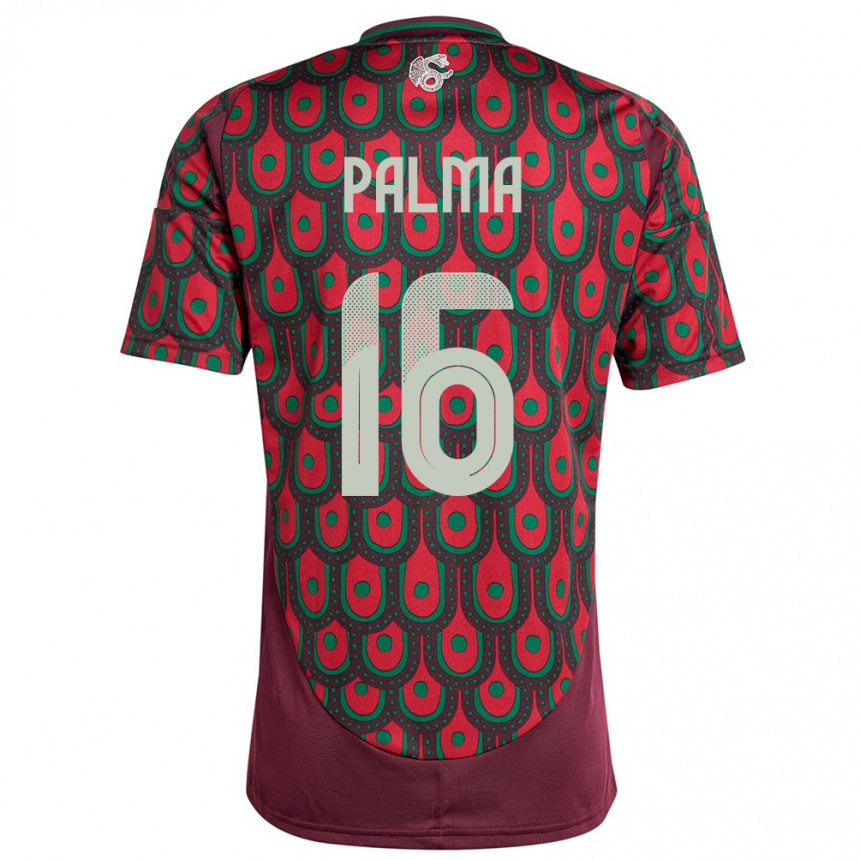 Men Football Mexico Rafael Palma #16 Maroon Home Jersey 24-26 T-Shirt Australia