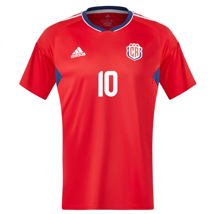 Men Football Costa Rica Shirley Cruz #10 Red Home Jersey 24-26 T-Shirt Australia