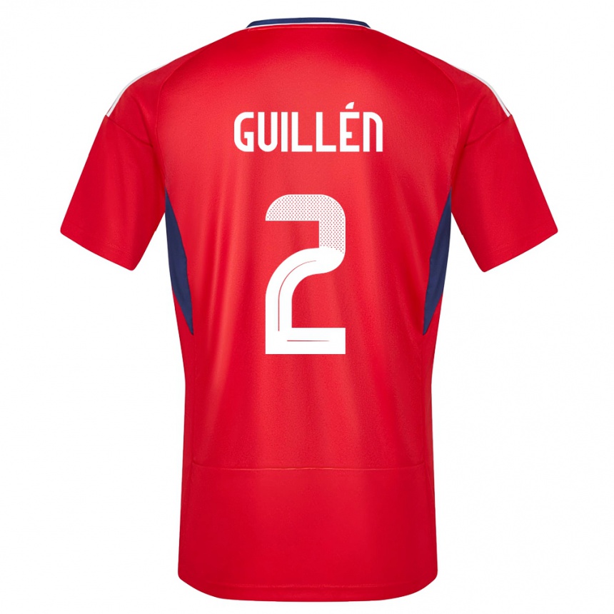 Men Football Costa Rica Gabriela Guillen #2 Red Home Jersey 24-26 T-Shirt Australia