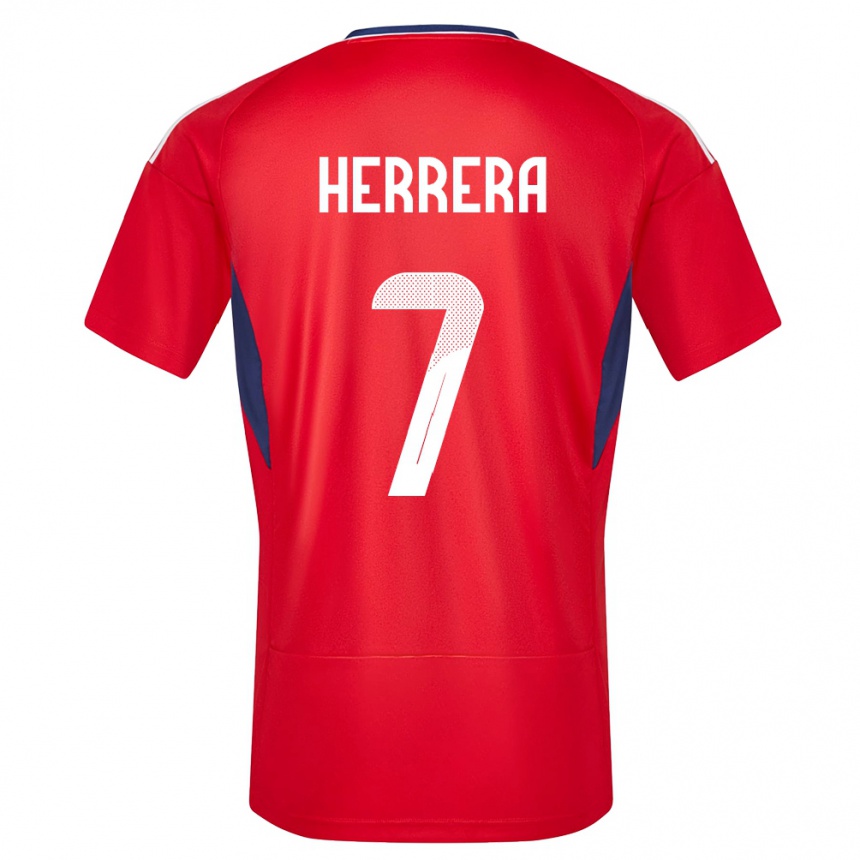 Men Football Costa Rica Melissa Herrera #7 Red Home Jersey 24-26 T-Shirt Australia