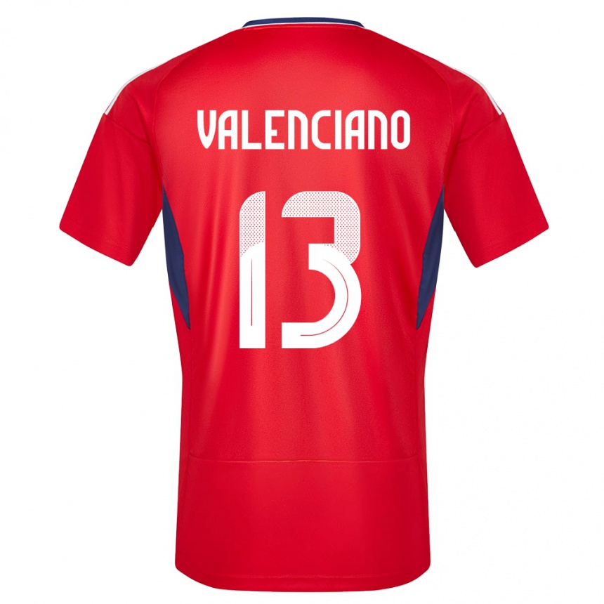 Men Football Costa Rica Emilie Valenciano #13 Red Home Jersey 24-26 T-Shirt Australia