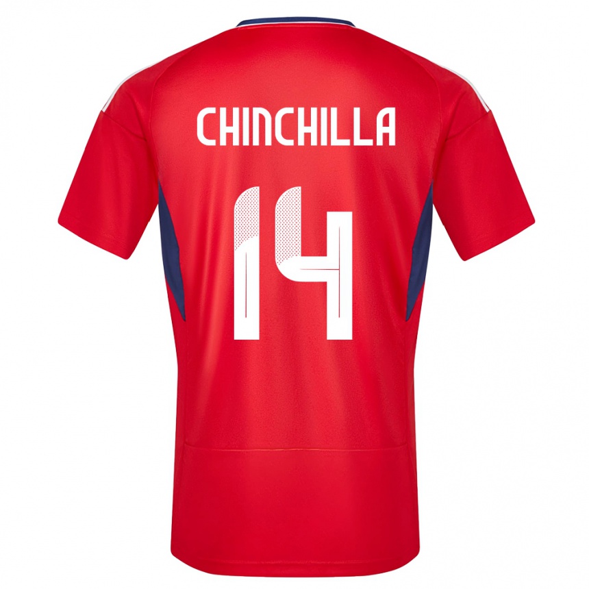 Men Football Costa Rica Priscila Chinchilla #14 Red Home Jersey 24-26 T-Shirt Australia