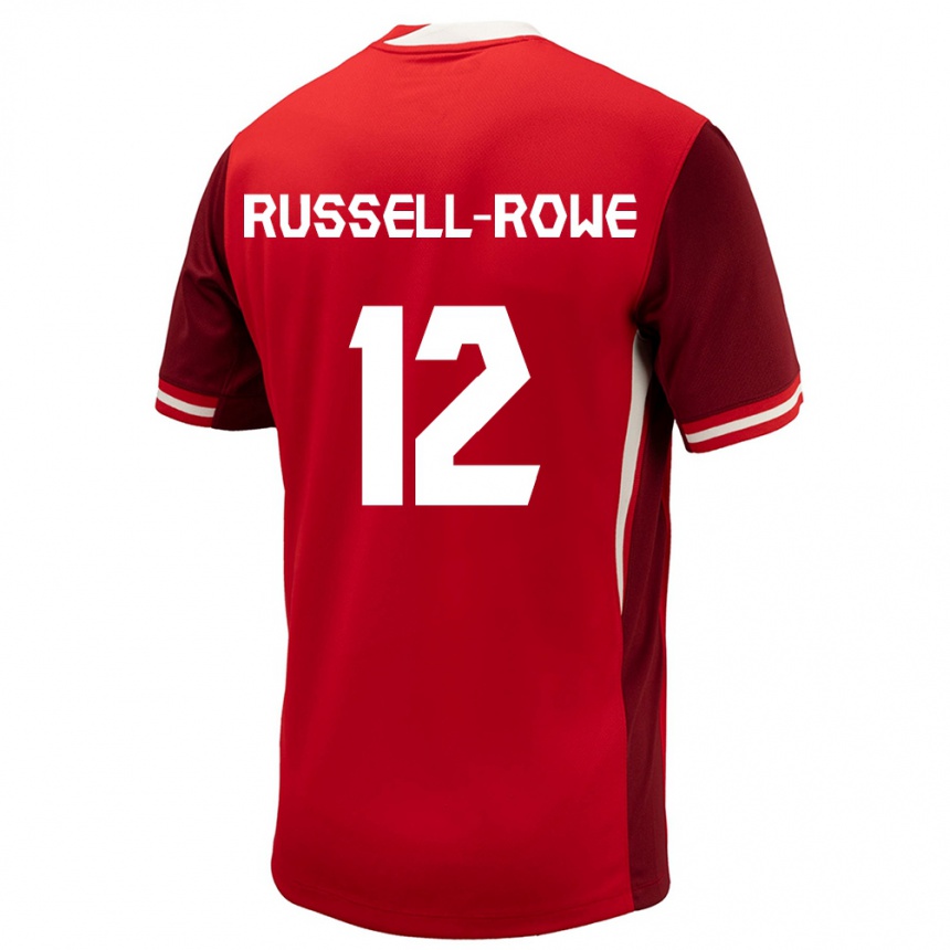 Men Football Canada Jacen Russell-Rowe #12 Red Home Jersey 24-26 T-Shirt Australia