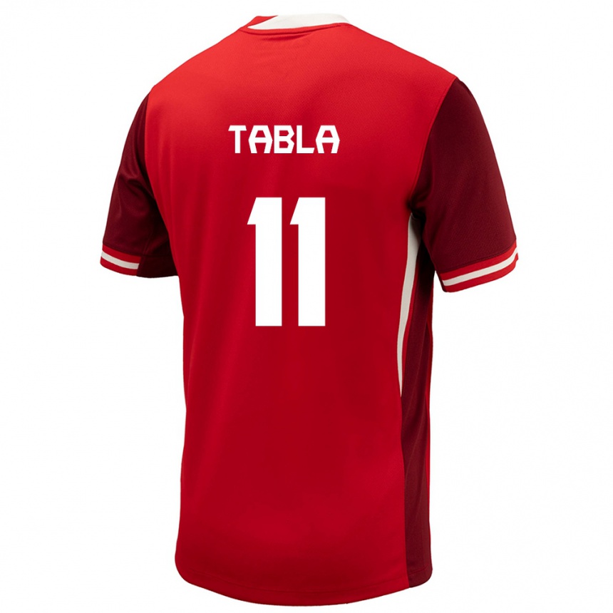 Men Football Canada Ballou Tabla #11 Red Home Jersey 24-26 T-Shirt Australia