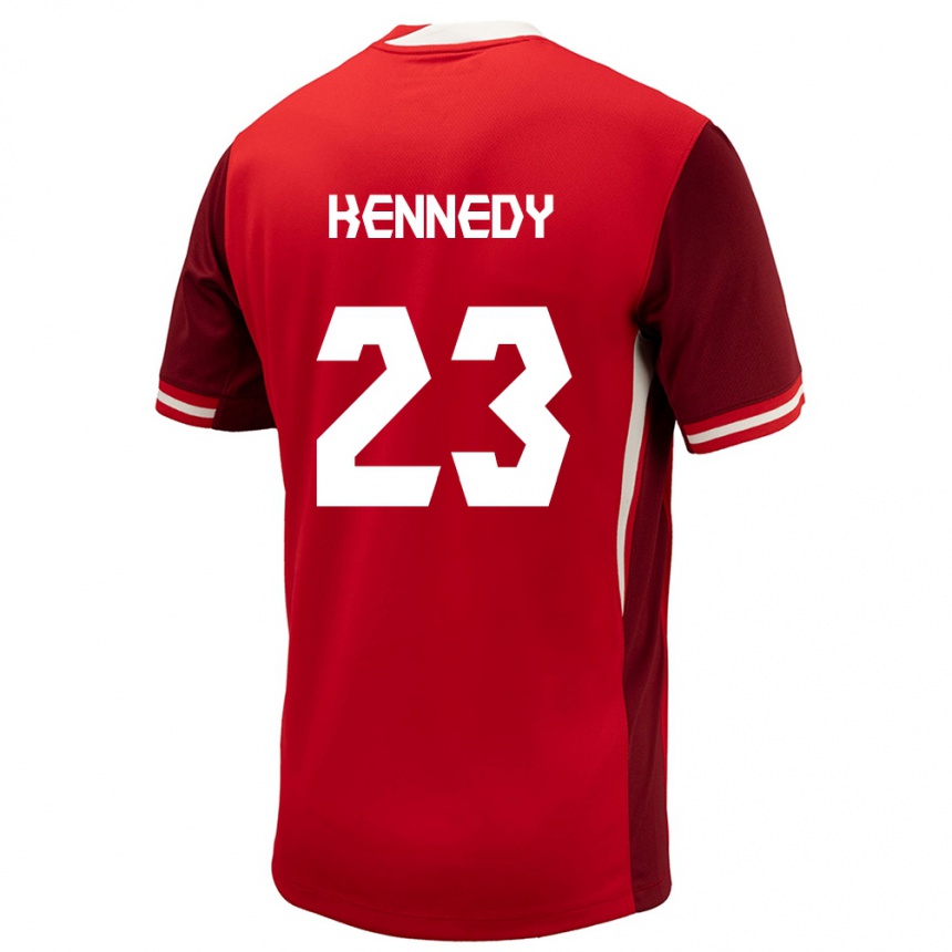 Men Football Canada Scott Kennedy #23 Red Home Jersey 24-26 T-Shirt Australia