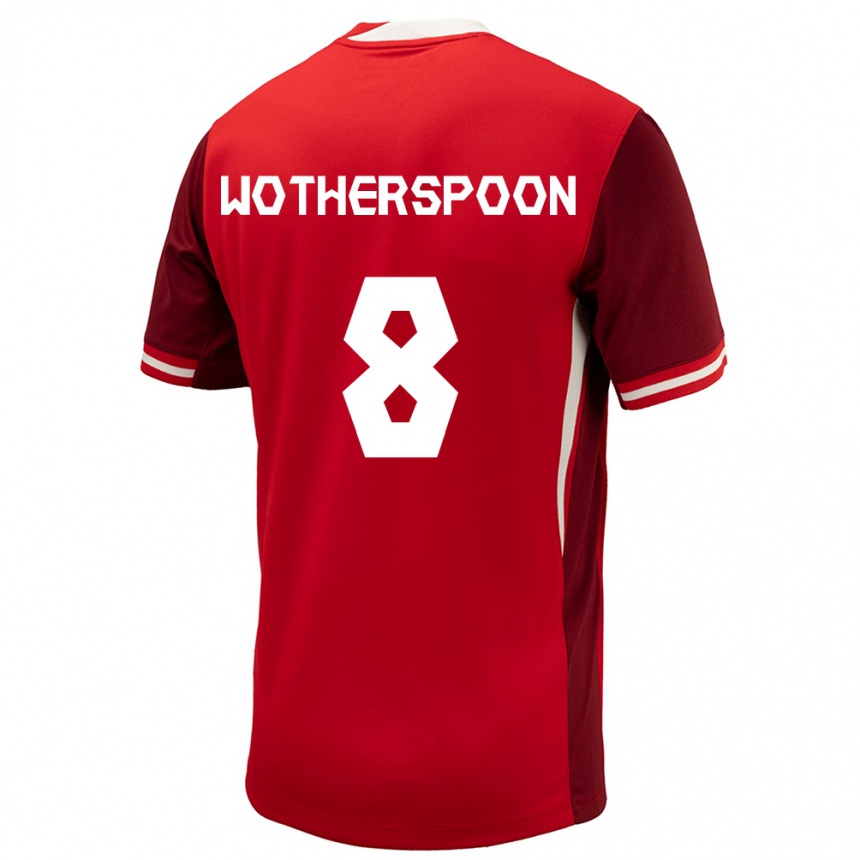 Men Football Canada David Wotherspoon #8 Red Home Jersey 24-26 T-Shirt Australia