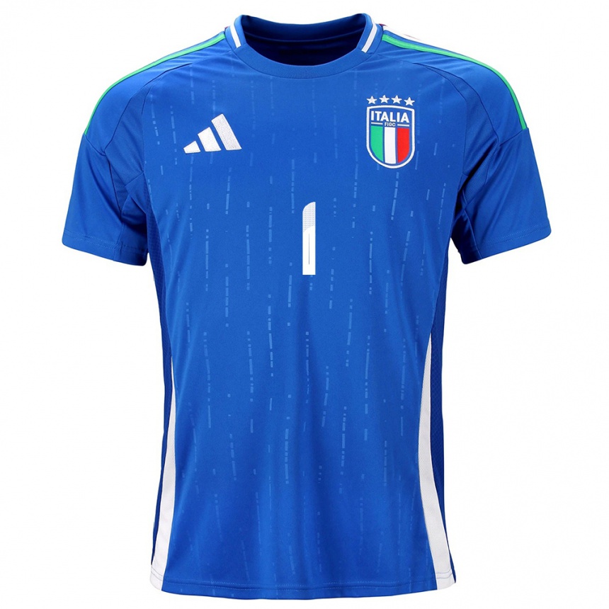 Men Football Italy Laura Giuliani #1 Blue Home Jersey 24-26 T-Shirt Australia