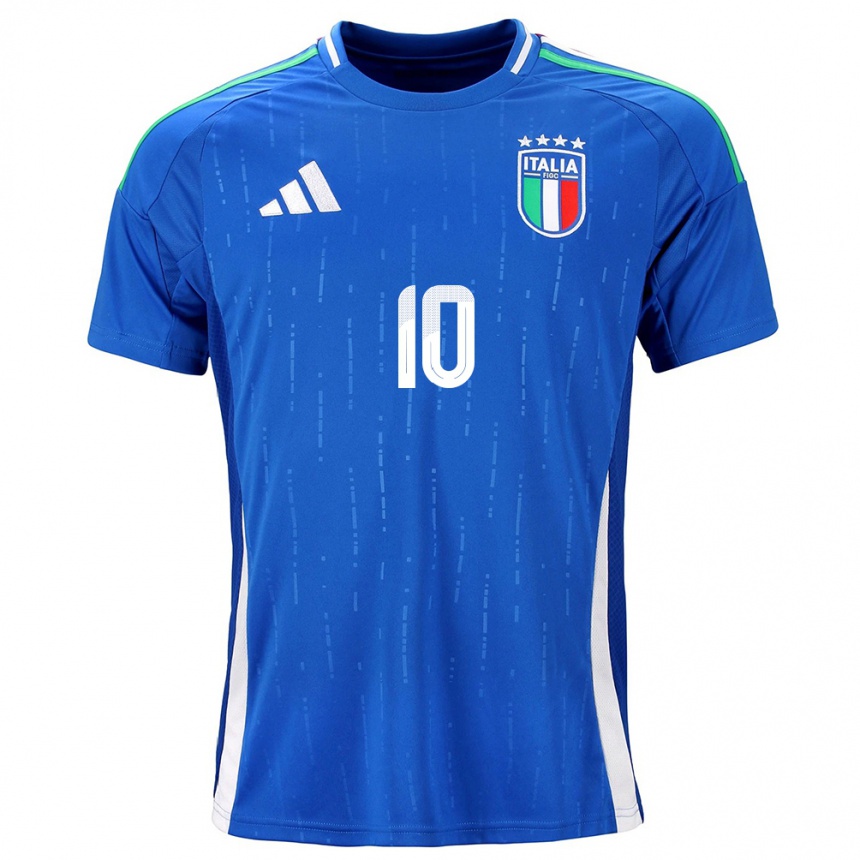 Men Football Italy Antonella Carta #10 Blue Home Jersey 24-26 T-Shirt Australia