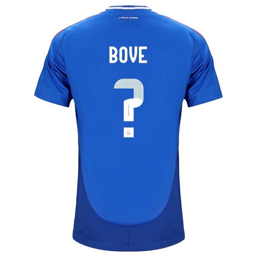 Men Football Italy Edoardo Bove #0 Blue Home Jersey 24-26 T-Shirt Australia