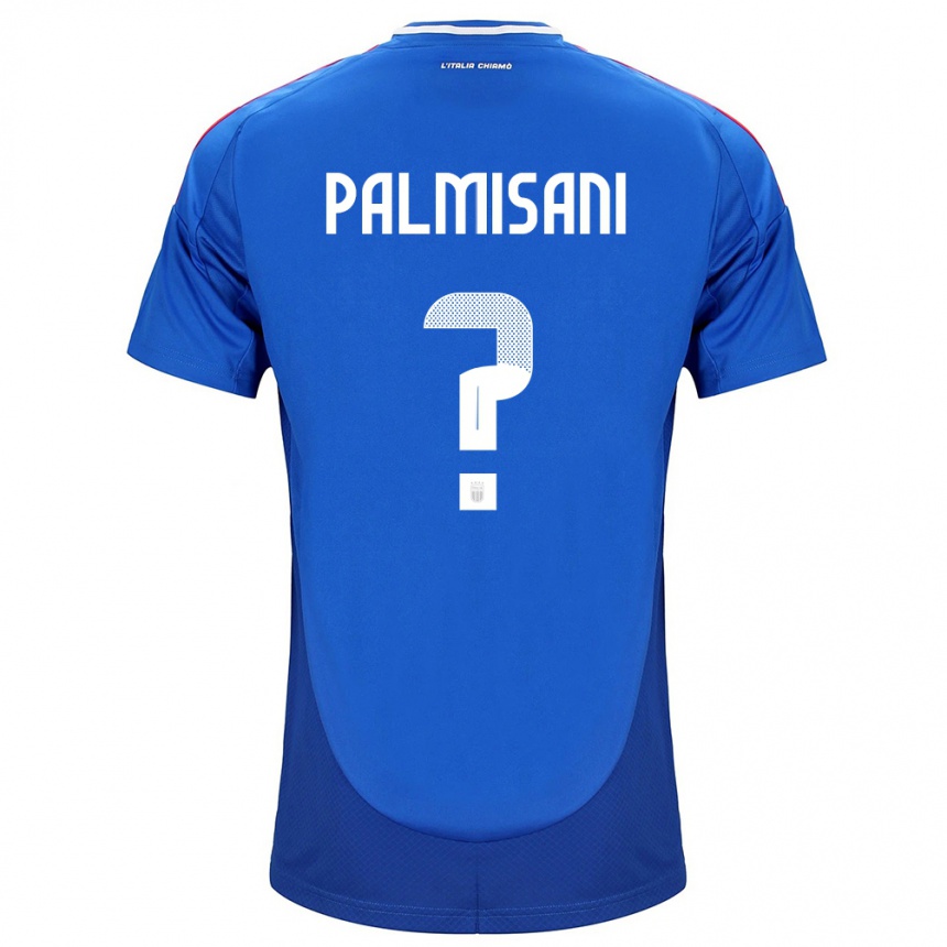 Men Football Italy Lorenzo Palmisani #0 Blue Home Jersey 24-26 T-Shirt Australia