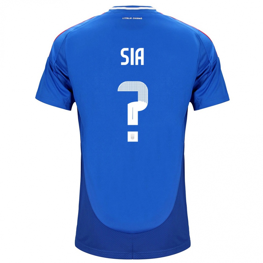 Men Football Italy Diego Sia #0 Blue Home Jersey 24-26 T-Shirt Australia