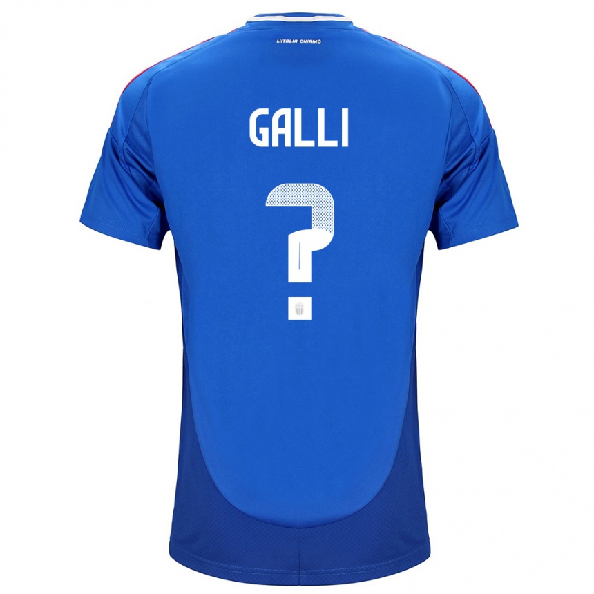 Men Football Italy Aurora Galli #0 Blue Home Jersey 24-26 T-Shirt Australia