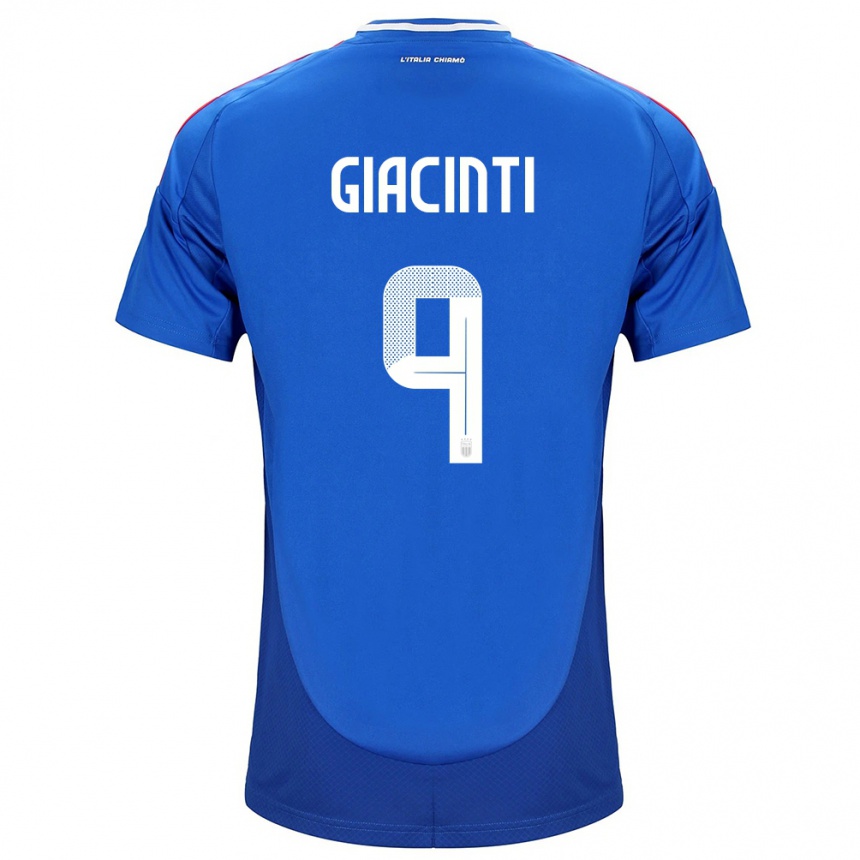 Men Football Italy Valentina Giacinti #9 Blue Home Jersey 24-26 T-Shirt Australia