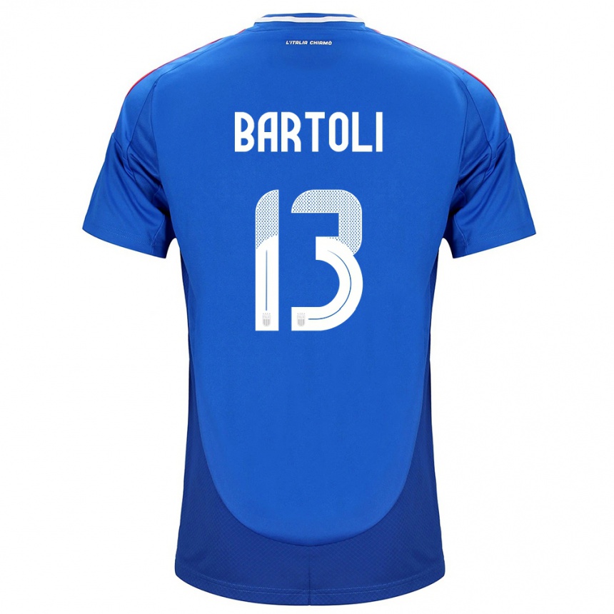 Men Football Italy Elisa Bartoli #13 Blue Home Jersey 24-26 T-Shirt Australia