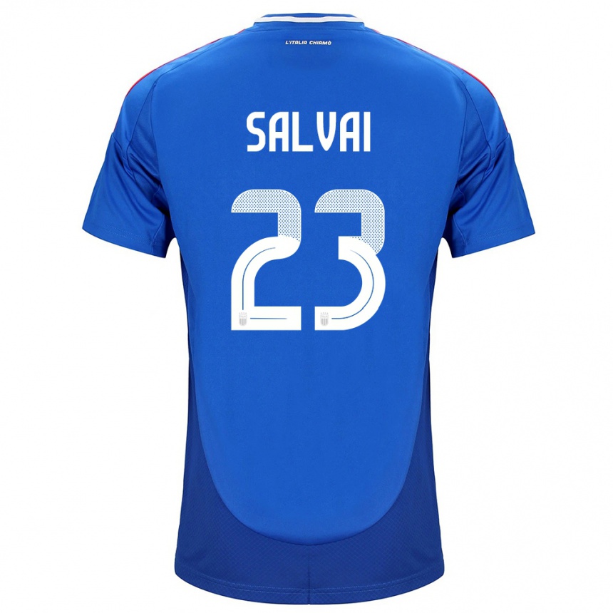 Men Football Italy Cecilia Salvai #23 Blue Home Jersey 24-26 T-Shirt Australia