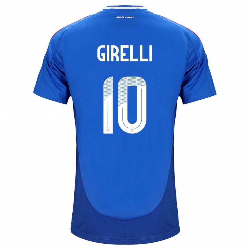 Men Football Italy Cristiana Girelli #10 Blue Home Jersey 24-26 T-Shirt Australia