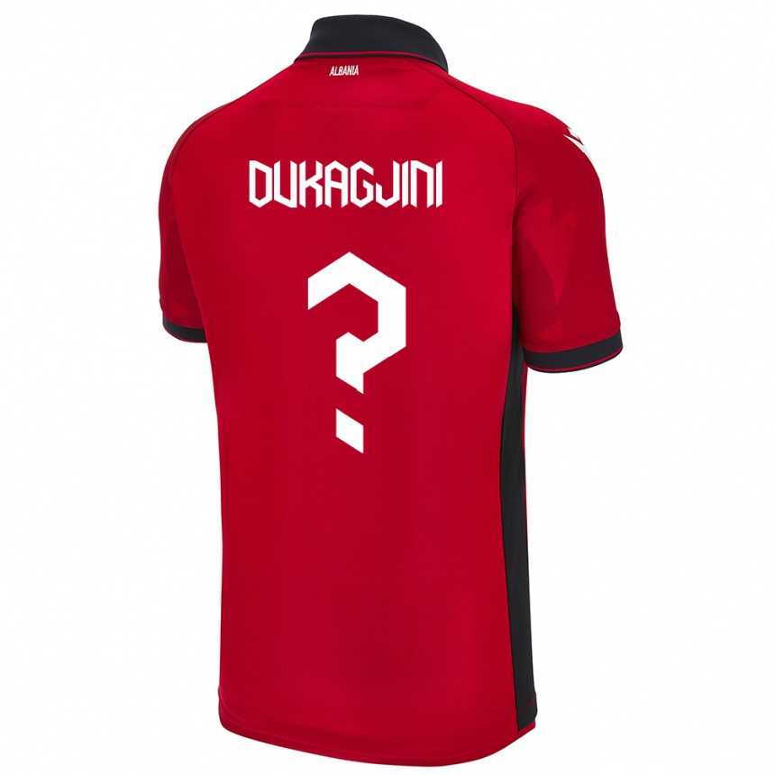 Men Football Albania Rinor Dukagjini #0 Red Home Jersey 24-26 T-Shirt Australia