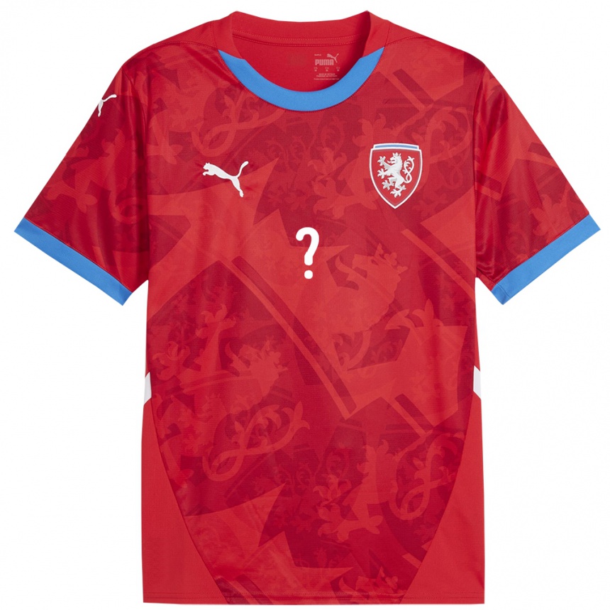 Men Football Czech Republic Your Name #0 Red Home Jersey 24-26 T-Shirt Australia