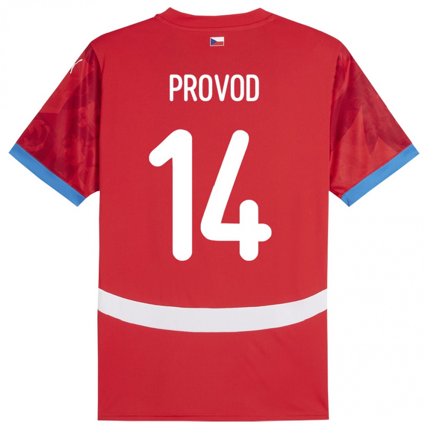 Men Football Czech Republic Lukas Provod #14 Red Home Jersey 24-26 T-Shirt Australia