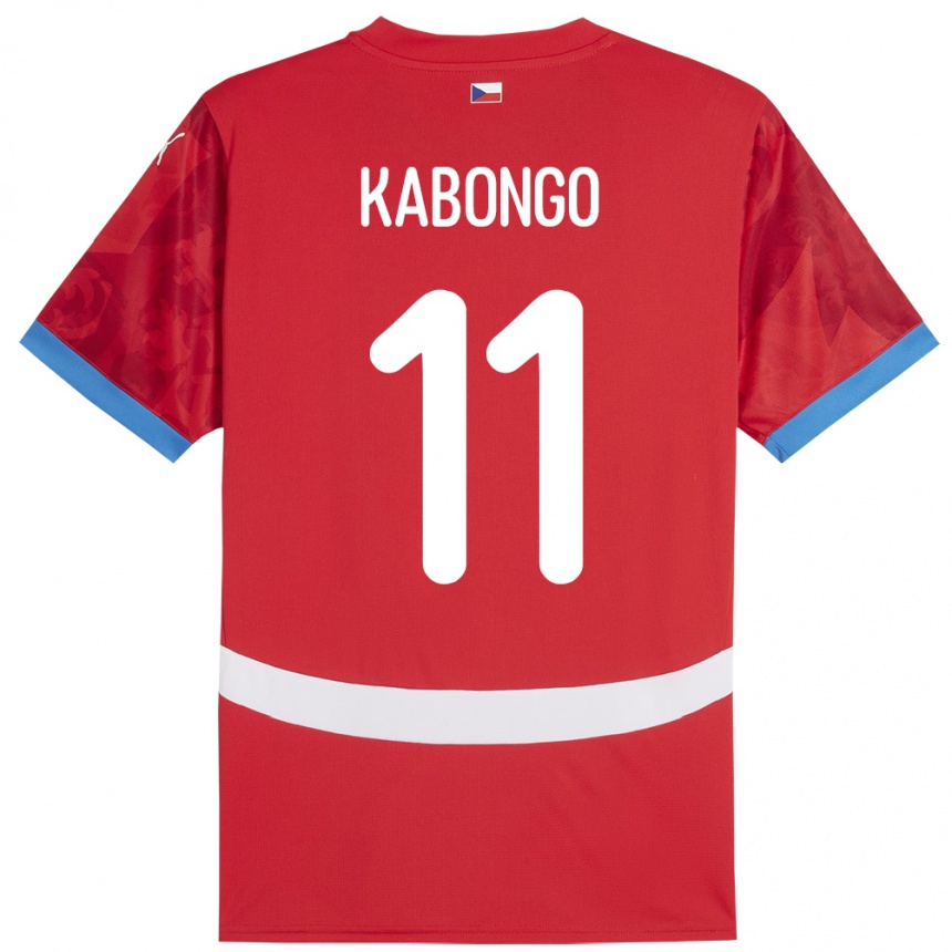 Men Football Czech Republic Christophe Kabongo #11 Red Home Jersey 24-26 T-Shirt Australia