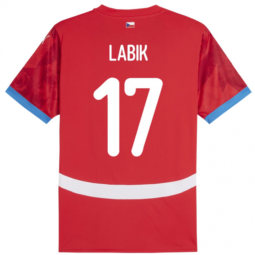 Men Football Czech Republic Albert Labik #17 Red Home Jersey 24-26 T-Shirt Australia