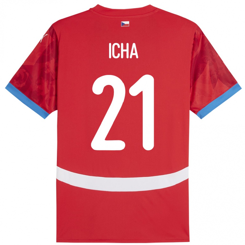 Men Football Czech Republic Marek Icha #21 Red Home Jersey 24-26 T-Shirt Australia