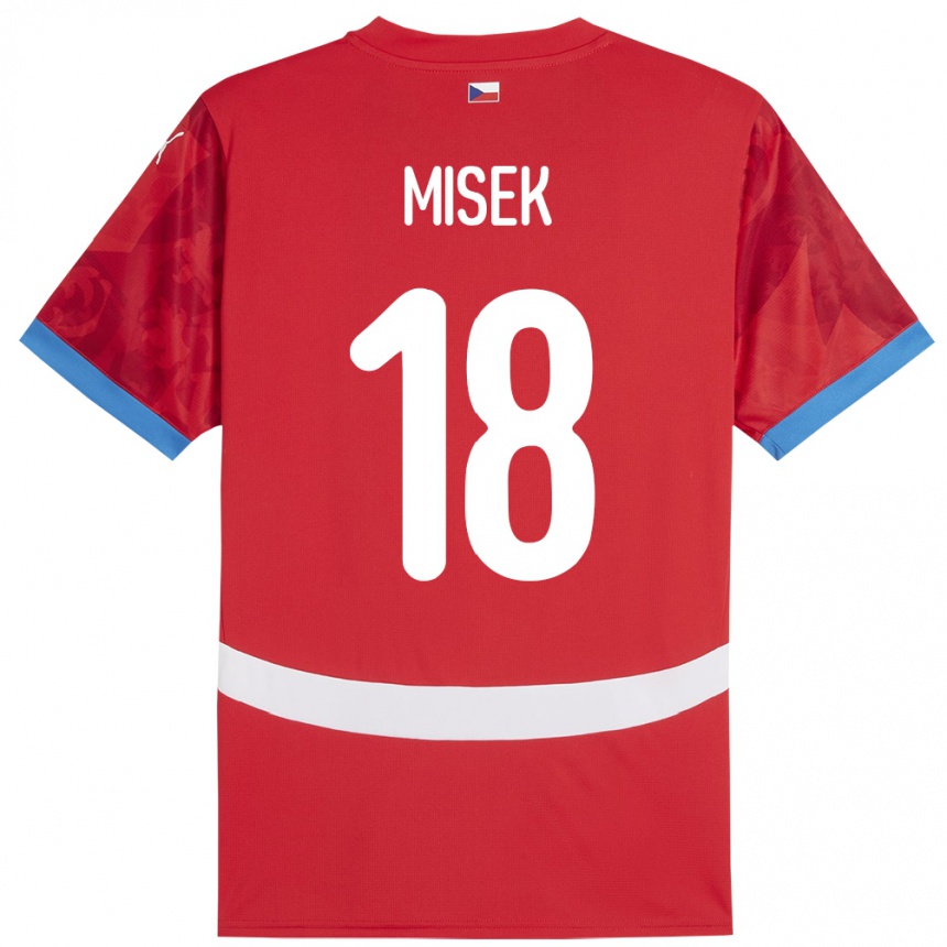 Men Football Czech Republic Stepan Misek #18 Red Home Jersey 24-26 T-Shirt Australia