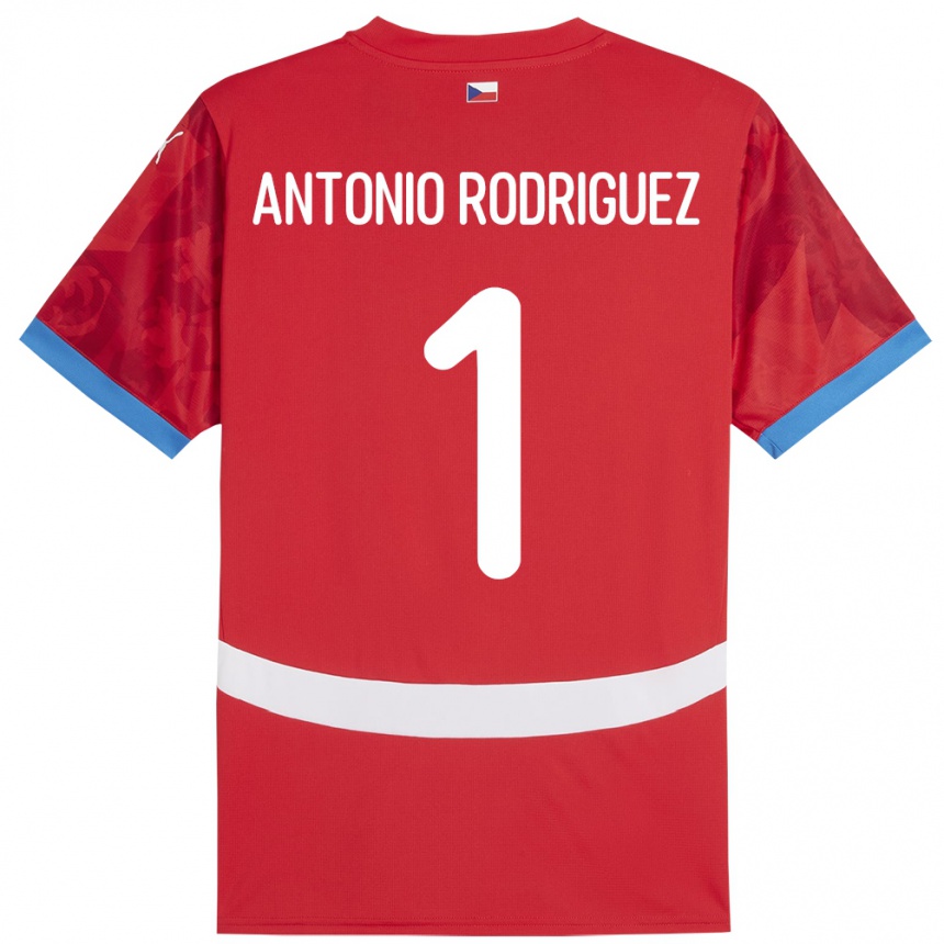 Men Football Czech Republic Pedro Antonio Rodriguez #1 Red Home Jersey 24-26 T-Shirt Australia