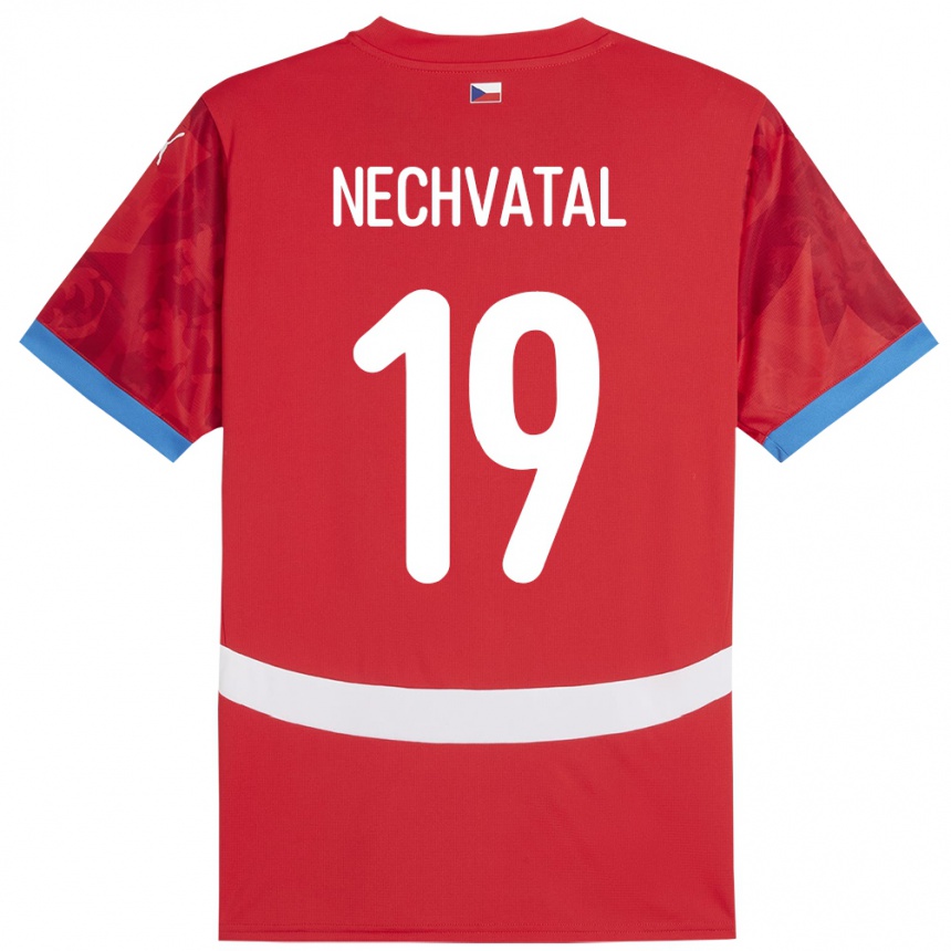 Men Football Czech Republic Matyas Nechvatal #19 Red Home Jersey 24-26 T-Shirt Australia