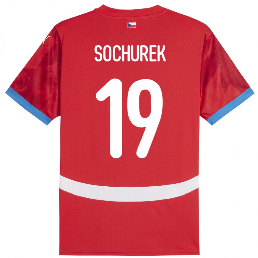 Men Football Czech Republic Hugo Sochurek #19 Red Home Jersey 24-26 T-Shirt Australia