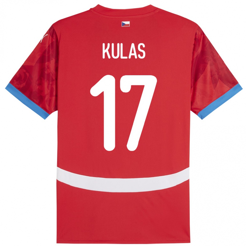 Men Football Czech Republic Martin Kulas #17 Red Home Jersey 24-26 T-Shirt Australia