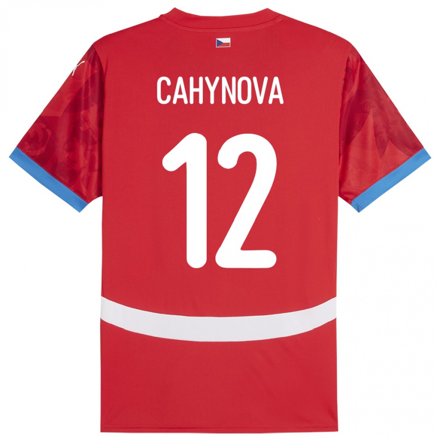 Men Football Czech Republic Klára Cahynová #12 Red Home Jersey 24-26 T-Shirt Australia